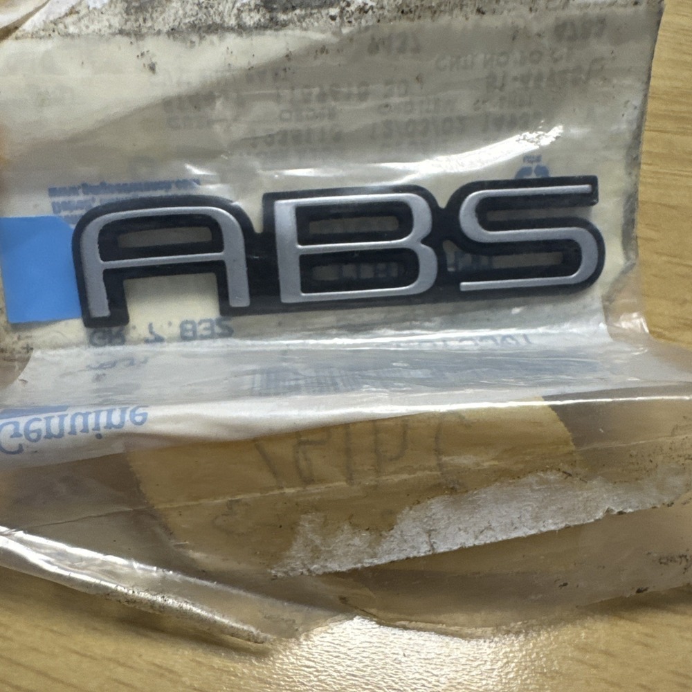 Genuine OEM General Motors GM ABS Emblem Silver Self-Adhesive 3in 22573907